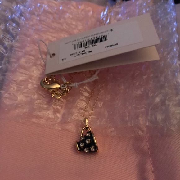 Kate Spade NWT Alice in Wonderland Teacup Mini Pendant Necklace - Picture 5 of 9